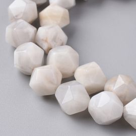 Natural Gray Agate beads 10 mm. 4 pcs