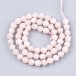 Natural Pink Morganite Beads 6 mm. 1 thread