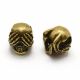 Žalvarinis intarpas "Kaukolė" 10x9x10 mm. 1 vnt