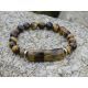 Naturaalsete Tiger Eye helmestega käevõru 8 mm.