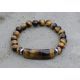 Dabas Tiger Eye krelles rokassprādze 8 mm.