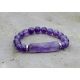 Natürliches Amethyst-Perlenarmband 8 mm.