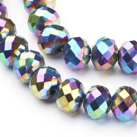 Glass beads 10x7 mm. 1 thread
