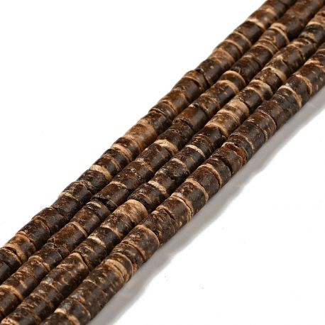 Citas krelles - Kokosriekstu krelles. Brūnas paplāksnes izmērs 5x25 mm 1 vītne