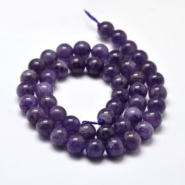 Natürliche Amethystperlen 6 mm. 1 Thread