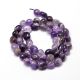 Natürliche Amethystperlen 10-5x7-3x7 mm. 1 Thread