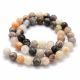 Natural Bamboo Agate beads 10 mm. 1 thread