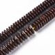 Other beads - Coconut beads. Dark brown rondel size 10x3 mm 1 thread