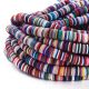 Polymer clay beads. Color mix heishi size 8x05-1 mm 1 thread