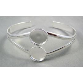 Messingarmband für Cabochons, 17 cm