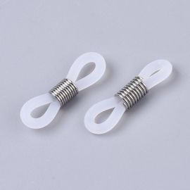 Silikona briļļu turētājs 20x5 mm. 6 gab