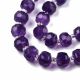 Natürliche Amethystperlen 8x6 mm. 1 Thread