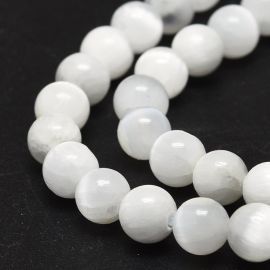 Looduslikud Seleniidi helmed 6 mm. 1 niit