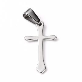 Edelstahl 304 Anhänger „Kreuz“ 24x13x1 mm. 1 Stk