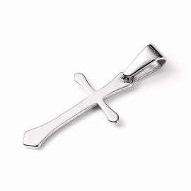 Stainless steel 304 pendant "Cross" 24x13x1 mm. 1 pc