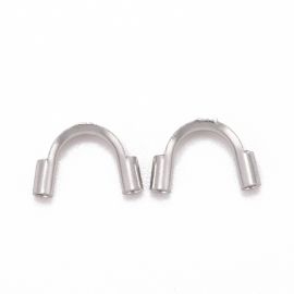 Stainless steel 316 guard for cable 7.5x4.5x1.5 mm. 4 pcs
