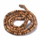 Natural coconut beads 5x2.5-5 mm. 1 thread