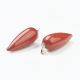 Natürlicher roter Jaspis-Anhänger 32x12 mm. 1 Stk