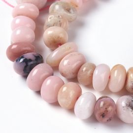 Natural Pink Opal beads 14-12x10-6 mm. 1 thread