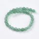 Natural Avantiurin beads 6 mm. 1 thread