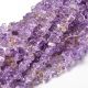 Natürlicher Ametrin-Scherbe. Violett-weiß-gelb transparent Größe 14-5x10-4 mm 1 Faden