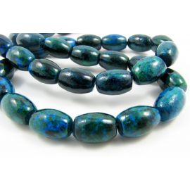 Azurito chrizokola karoliukai 12 mm