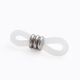 Silikoonist prillide hoidja. Valge metallosa roostevaba teras 302 hall suurus 20x5 mm 4 tk 1 kott