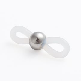 Silikoonist prillide hoidja. Valge metallosa roostevaba teras 302 hall suurus 20x7 mm 2 tk 1 kott