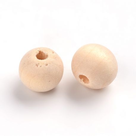 Wooden bead 10 mm. 10 pcs