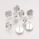 Earring hooks for cabochon. Silver color size 10mm 3 pairs 1 bag