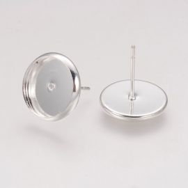 Earring hooks for cabochon 10 mm. 3 pairs