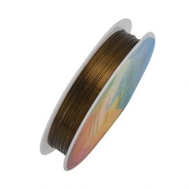 Copper wire. In a khaki color coil ~6 m 1 coil