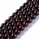 Natural garnet beads 10 mm. 1 thread