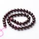 Natural garnet beads 10 mm. 1 thread