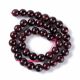 Natural garnet beads 10 mm. 1 thread