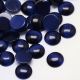 Katzenauge-Cabochon. Dunkelblaue Farbe, rund, Größe 20 x 35 mm, 4 Stück, 1 Beutel