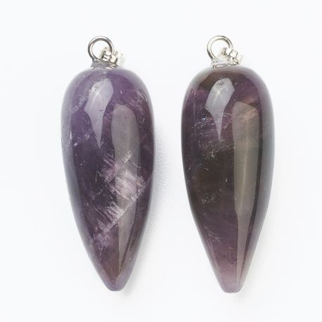 Natürlicher Amethyst-Anhänger 32x12 mm. 1 Stk
