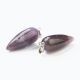 Natural Amethyst pendant 32x12 mm. 1 pc