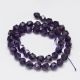 Natural Amethyst beads 8x7 mm. 1 thread