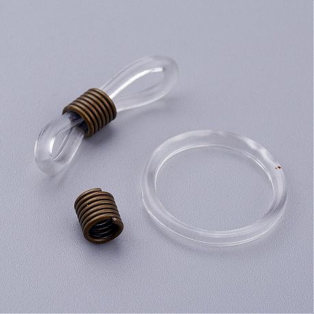 Silikon Brillenhalter, 24x7 mm 4 Stk.