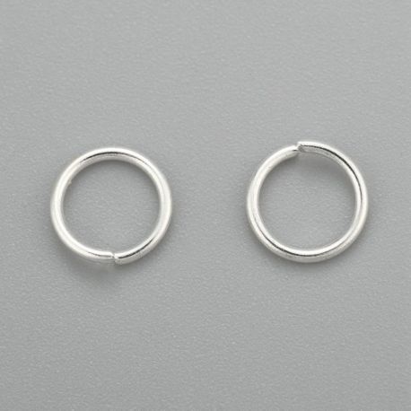 Nerūdijančio plieno 304 atviras žiedelis ~6x0,7 mm., 20 vnt.