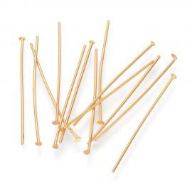 Nerūdijančio plieno 304 smeigtukai plokščia galvute 20x0,7 mm., 40 vnt.