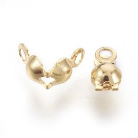 Nerūsējošā tērauda 304 spailes burbulis 8x4 mm. 10 gab