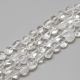Natūralūs Kvarco karoliukai 15x4 mm., 1 gija