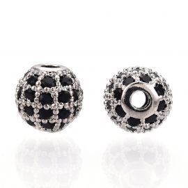 Žalvarinis intarpas su akutėmis 6 mm 1 vnt