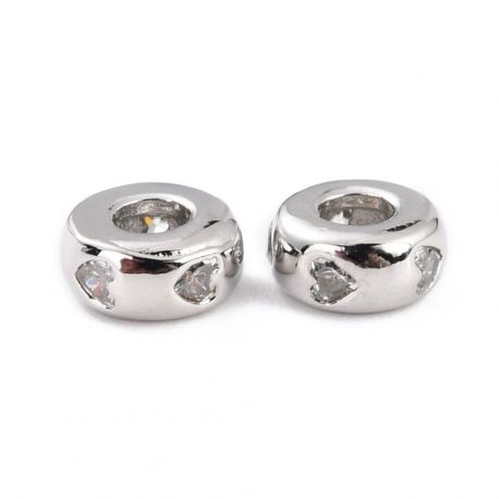 Žalvarinis intarpas su akutėmis 6x3 mm 1 vnt