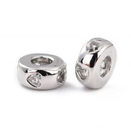 Žalvarinis intarpas su akutėmis 6x3 mm 1 vnt