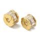 Žalvarinis intarpas su Cirkonio akutėmis, 6x4 mm., 1 vnt.