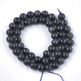 Natūralūs Labradorito karoliukai ~9 mm. 1 gija