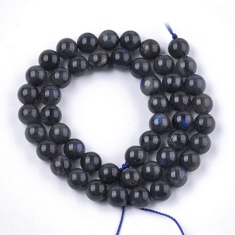 Natūralūs Labradorito karoliukai ~9 mm. 1 gija